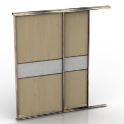 door braun sliding system 3D Model Preview #9893e51f