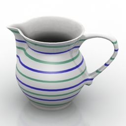 3D Milk jug preview