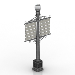 lamppost 3D Model Preview #17dc1f37