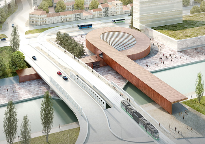 Pont de Bondy metro station, Paris, France