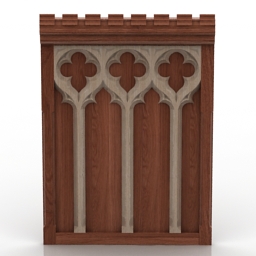 panel decor wood 3D Model Preview #2ea02399