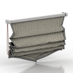 curtain roman 3D Model Preview #02388ec8