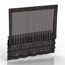 curtain roman blind 3D Model Preview #4693eff8