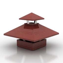 chimney cap 3D Model Preview #4ee6c450