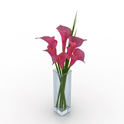 vase flowers 3D Model Preview #87acfcfa