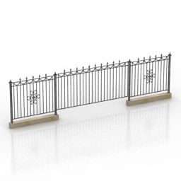 fence 1 3D Model Preview #a90a09fe
