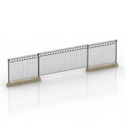 fence 2 3D Model Preview #b8fc0a9c