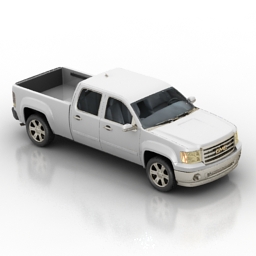 car gmc sierra crew cab 2013 3D Model Preview #3adc798e