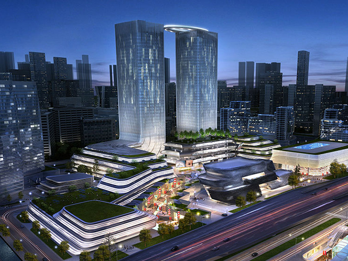 Ningbo Yinzhou Southern CBD Portal, Ningbo, China