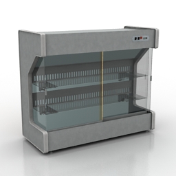 showcase refrigerator 3D Model Preview #868dcea1