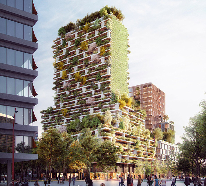 Wonderwoods residential towers, Utrecht, Netherlands