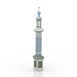 minaret 3D Model Preview #0c072626