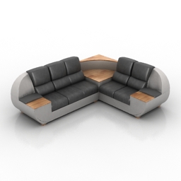 sofa dodge 3D Model Preview #c55bff02