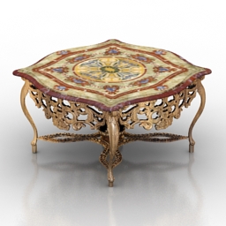 table modenese gastone 3D Model Preview #d1d6512b