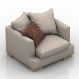 3D Armchair preview