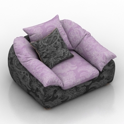 armchair - 3D Model Preview #ff3d537b