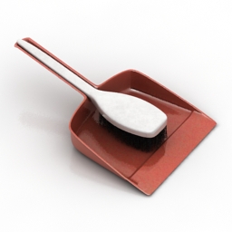 dustpan with brush 3D Model Preview #ca72c786
