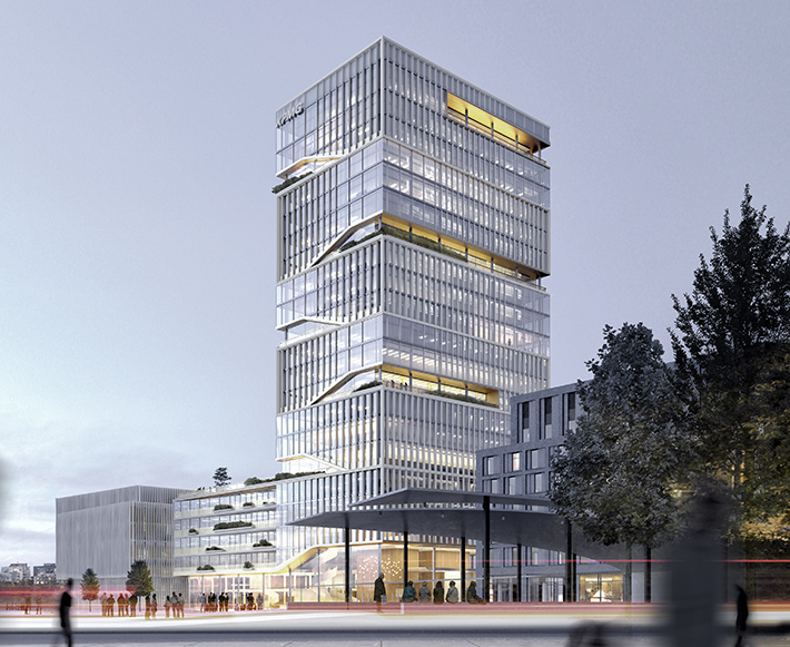 Vertical Campus by UNStudio, Europaplatz, Berlin, Germany