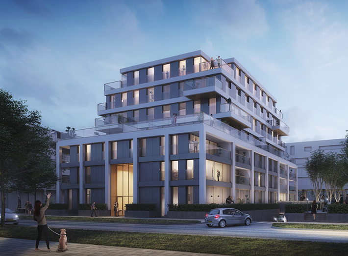 Zeeburgereiland urban area, Amsterdam, Netherlands