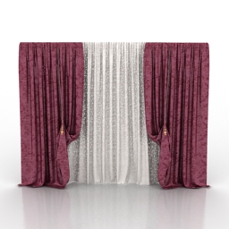 curtain 3D Model Preview #9f8514e0
