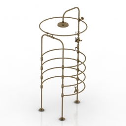 shower la cage 3D Model Preview #763cdf51
