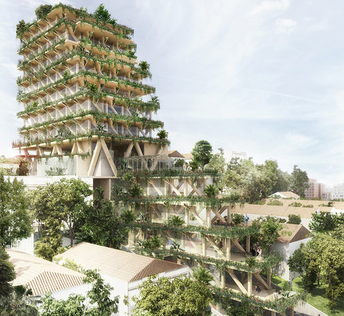 AMATA 13-story wooden building, Sao Paulo, Brazil