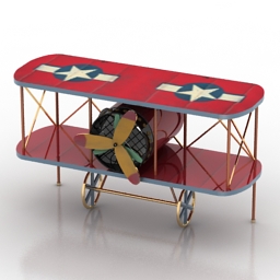 rack toy airplane kare design 3D Model Preview #b4372952
