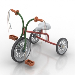 tricycle children 3D Model Preview #42184cfb