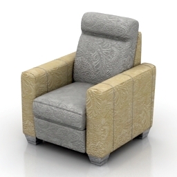 armchair - 3D Model Preview #e6dec0a4