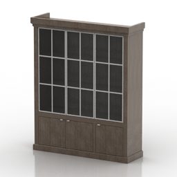 bookcase 1 3D Model Preview #e5519b4f