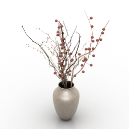 vase flower 3D Model Preview #70ca5dfd