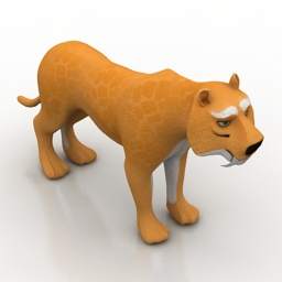 toy tiger 3D Model Preview #b195a6fc