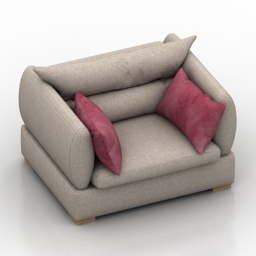 3D Armchair preview