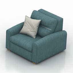 3D Armchair preview