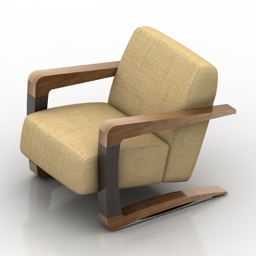 3D Armchair preview