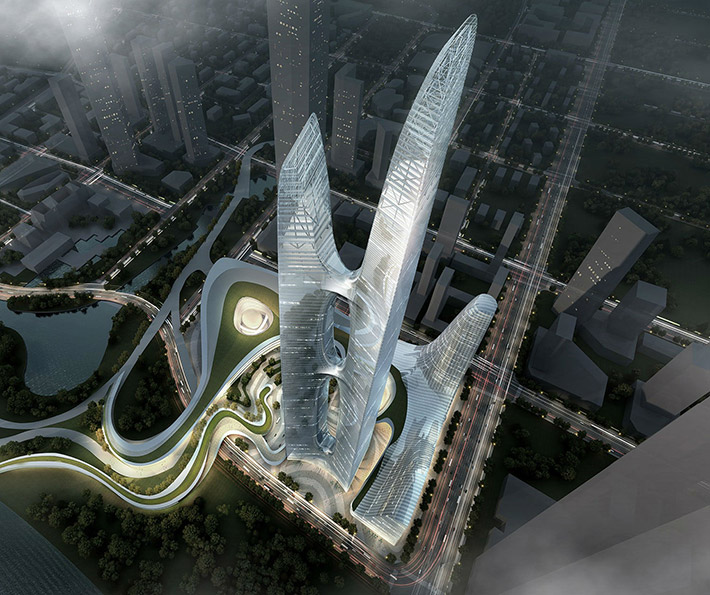 Liansheng Financial Center by SOM, Taiyuan, China