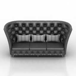 sofa capitone 3D Model Preview #a6fd9a36