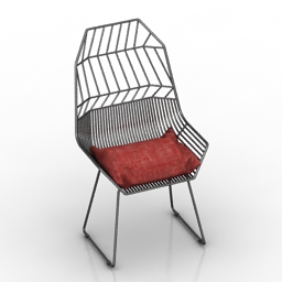 armchair black 3D Model Preview #edafaa8f