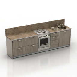 kitchen locker 3D Model Preview #35837900