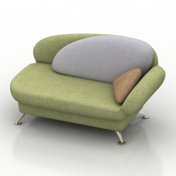 sofa valetta pushe 3D Model Preview #ff8e3287
