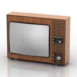 tv set gorizont old 3D Model Preview #bb08c313