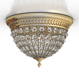 luster casbah crystal flushmount medium 3D Model Preview #400eafd2