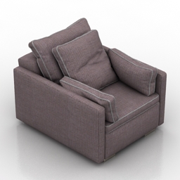 3D Armchair preview