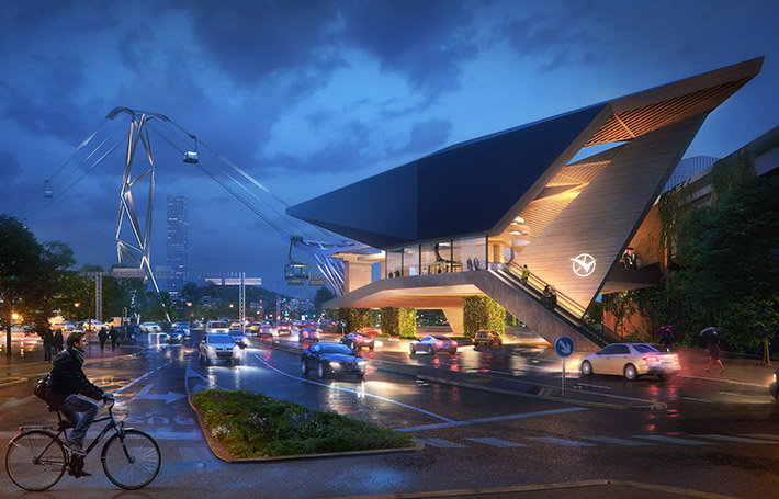 Gothenburg Cable Car by UNStudio, Gothenburg, Sweden