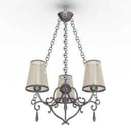 luster lustre juliette bronze patine 3D Model Preview #34060f4d