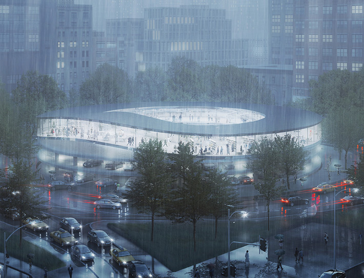 POP-UP structure, St. John's Park, New York, USA