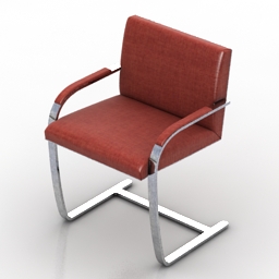 armchair knoll brno 3D Model Preview #a23c5007