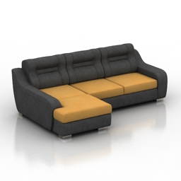 sofa roise pushe 3D Model Preview #0b7fa425