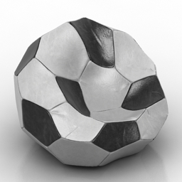 armchair soccer 3D Model Preview #f5e9a7fc