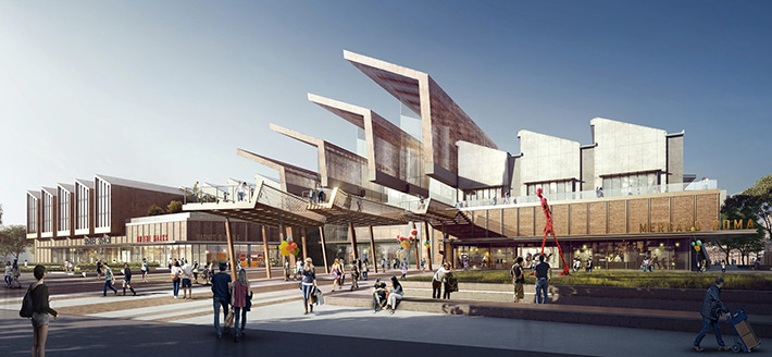 Transformation of the old textile mill, Xi'an, China